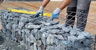 Устройство подпорной стенки из габионов в Прохладном в октябре